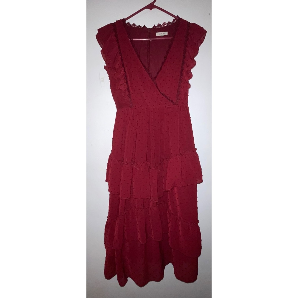 Burgundy dress